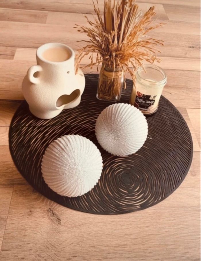 Boules de noël blanche pailletée argenté 10cm en verre (x2) - La Foir’fouille