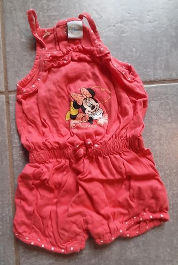 Combi short fille minnie disney 3 mois
