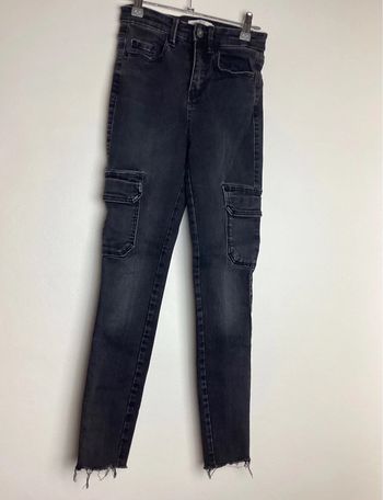 Jean slim noir Stradivarius 34
