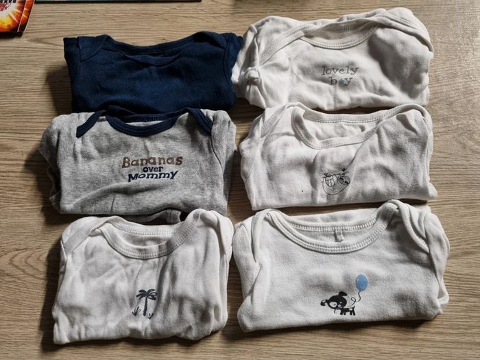 Lot de 6 bodies manches courtes