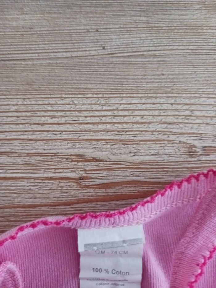 Bodies fille rose Absorba 12 mois - photo numéro 3