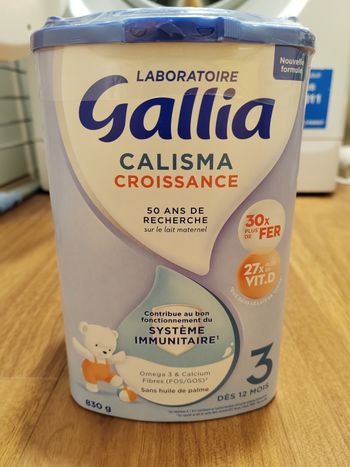 Lait Gallia croissance 3e âge