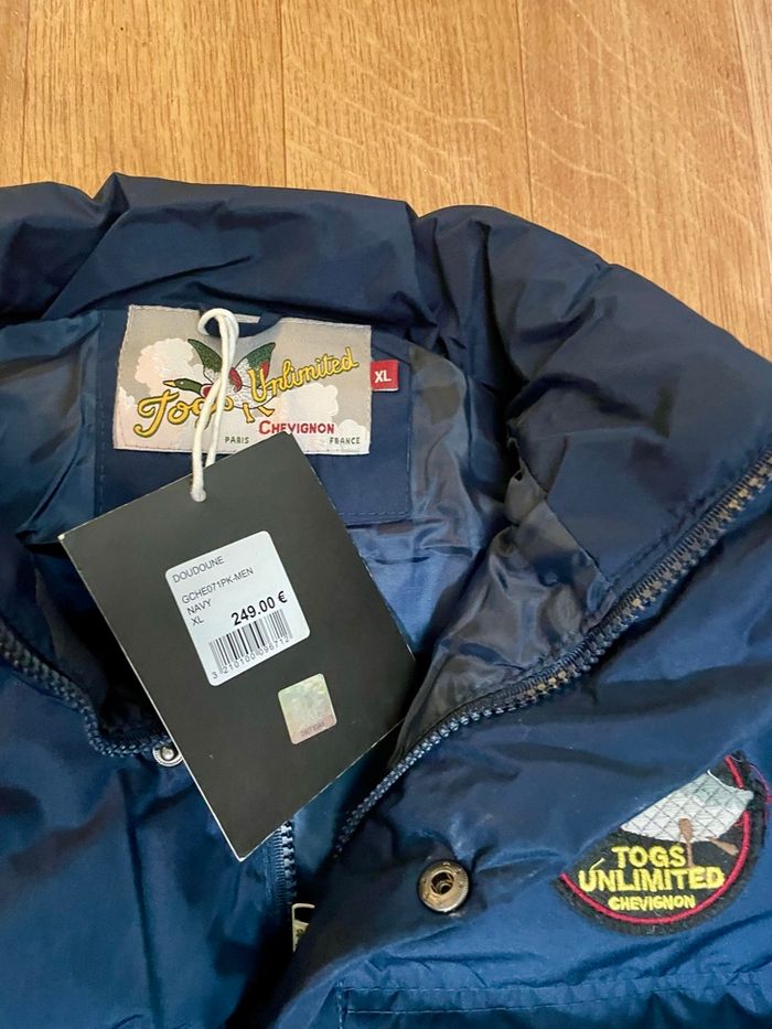 Doudoune chevignon homme  bleu marine,  togs taille XL   Neuf avec étiquette - photo numéro 3