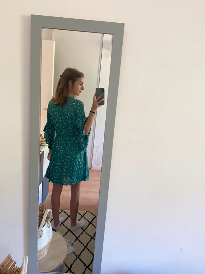 Robe verte à fleurs - Billabong - photo numéro 2