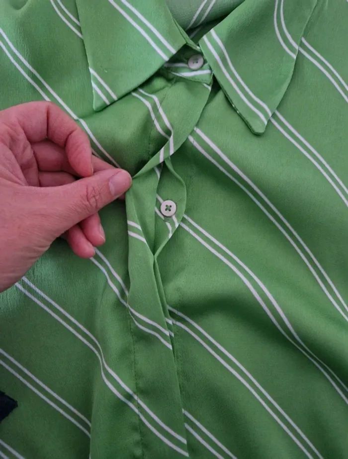 Chemise Mango verte - photo numéro 5