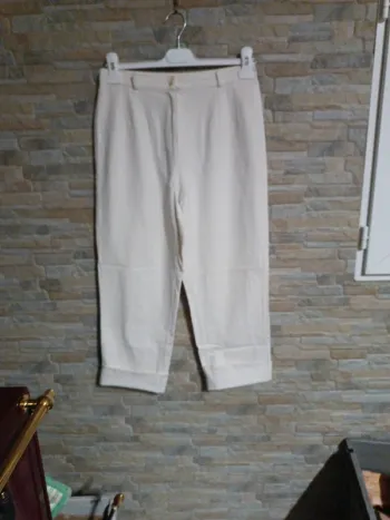 Pantacourt blanc 36/S