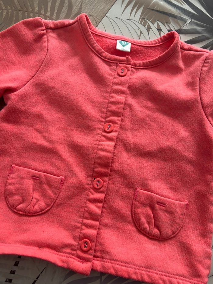 Gilet rose fille 23 mois - photo numéro 2