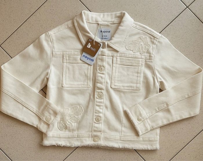 Veste jean blanche 16 ans Mayoral