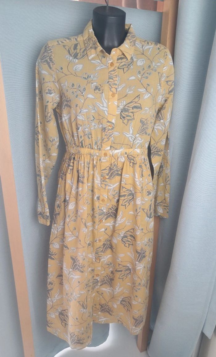 Berenice robe chemise longue T.36 neuve