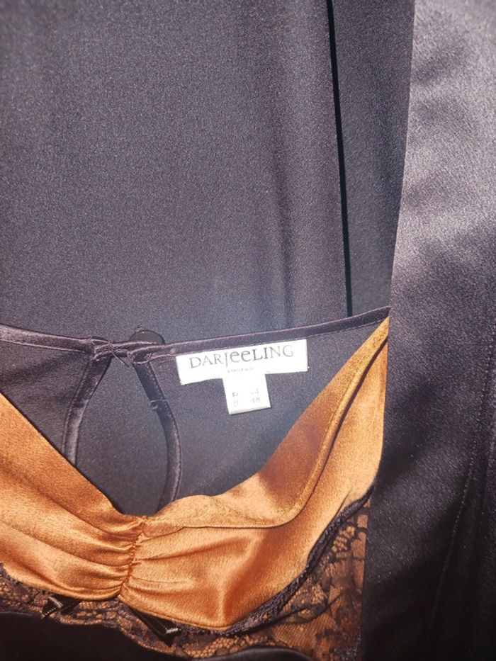 Kimono satin et nuisette femme taille 44 Darjeeling Neuf - photo numéro 2