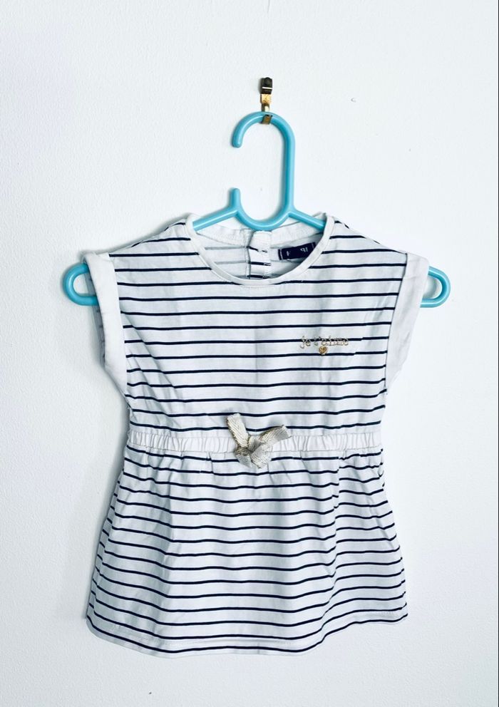 Robe marinière « Kiabi » taille 3 mois