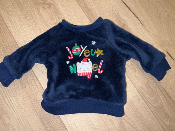 Pull 3 mois joyeux noël bébé hiver