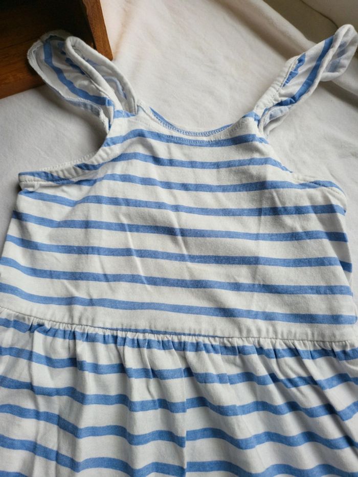 Robe courte rayée bord de mer plage vacances 4 ans - photo numéro 2