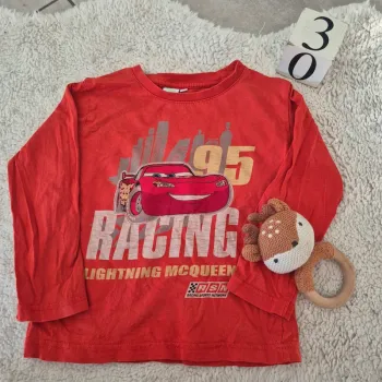 T shirt  manche longue Orange cars disney  baby  3ans
