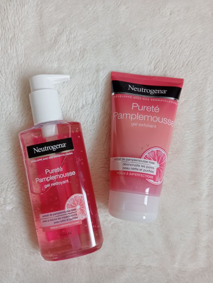 Gel nettoyant et gel exfoliant pureté pamplemousse