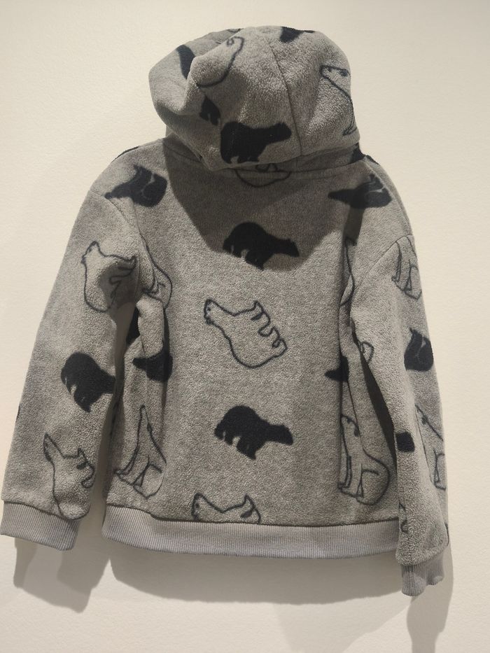Pull en pilou pilou manches longues à capuche, Kiabi, 6 ans 114 - 119 cm - photo numéro 4