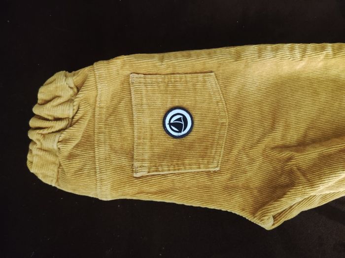 Pantalon velours côtelé moutarde 6 mois - photo numéro 3
