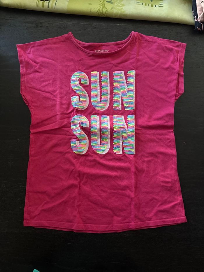 Lot tee-shirts fille manches courtes 12 ans - photo numéro 5