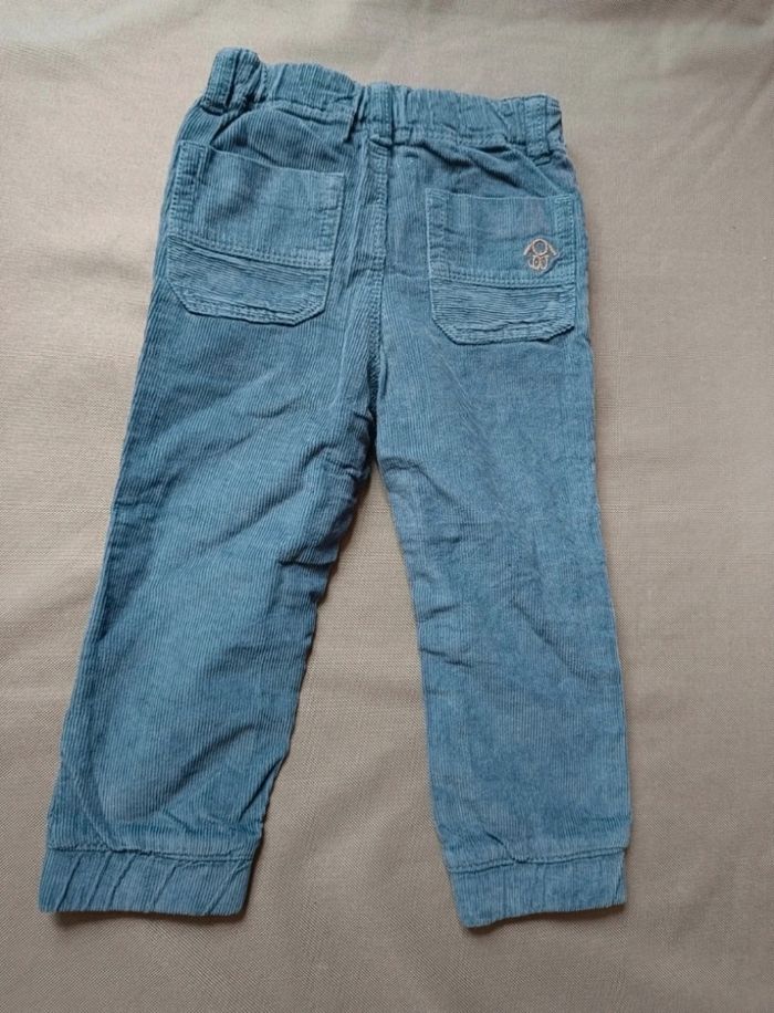 Pantalon bleu velours - photo numéro 5