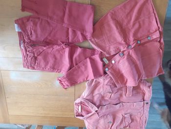 Lot veste jean jupe
