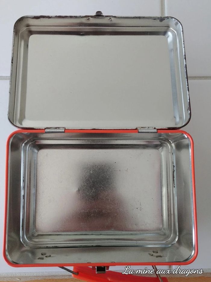 Boite a gouter en metal Kinder Surprise vintage valise coffret - photo numéro 3