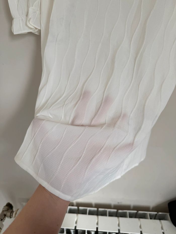 Blouse blanche manches ballons - photo numéro 6
