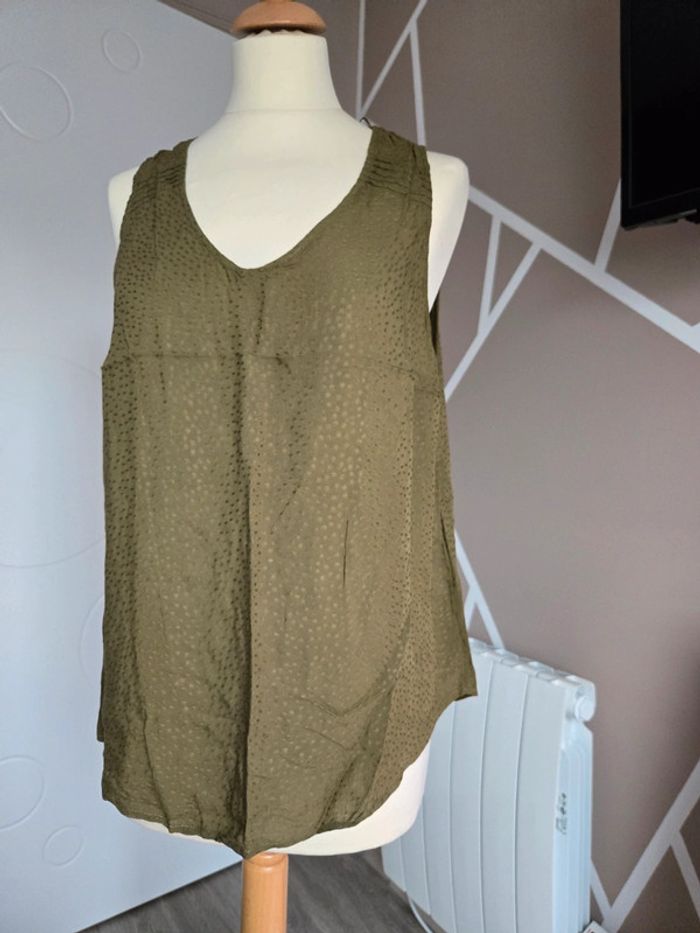 Blouse Kaki Camaieu T.42