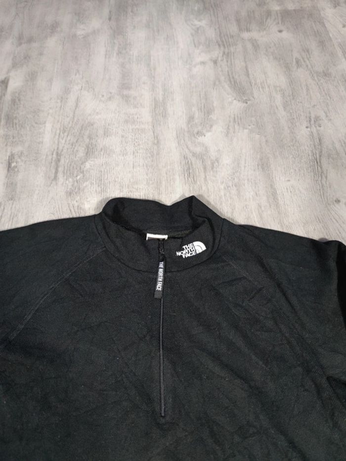 Pull Half Zip The North Face Noir Logo Brodé Taille XL Femme - photo numéro 2