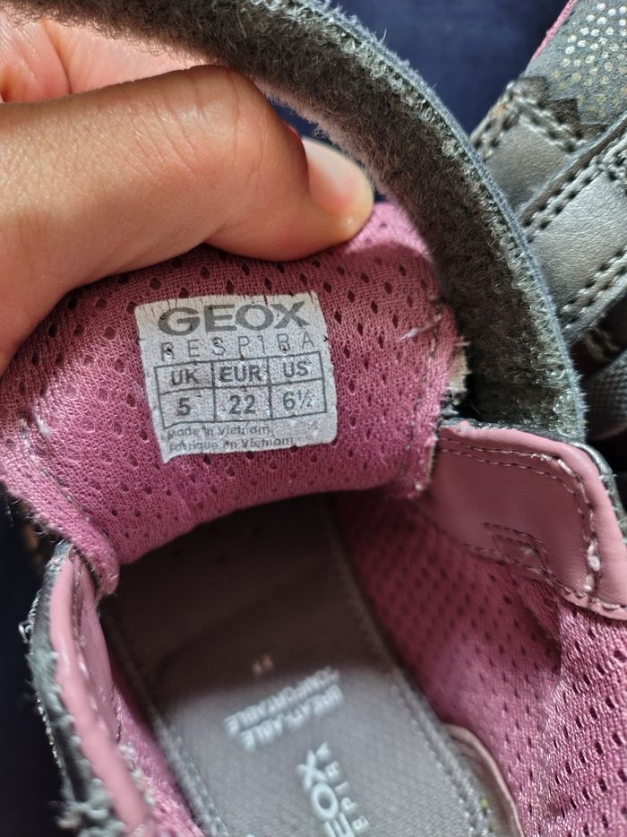 Chaussure Geox grise avec coeur - photo numéro 3