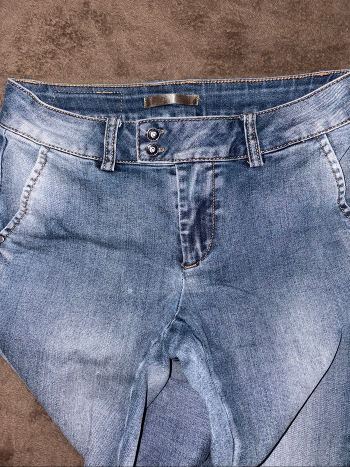 Pantalon jean bleu les petites Bombes LPB taille XS en très bon état. - photo numéro 3