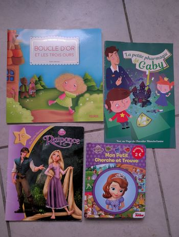 Boucle d'Or, Raiponce, Gaby et Princesse Sofia