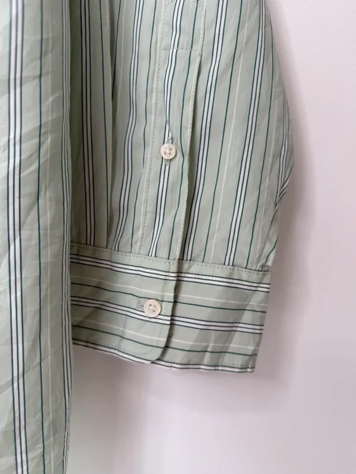 💚 Chemise rayé Vert Pastel/ Lauren-Ralph-Lauren / - photo numéro 4