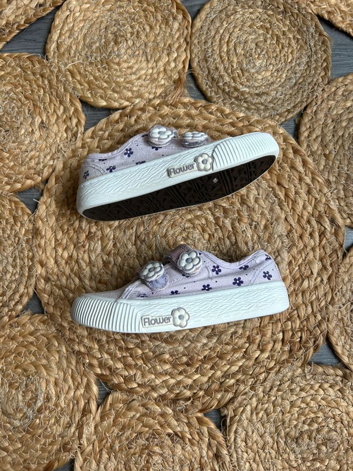 Baskets fleuries