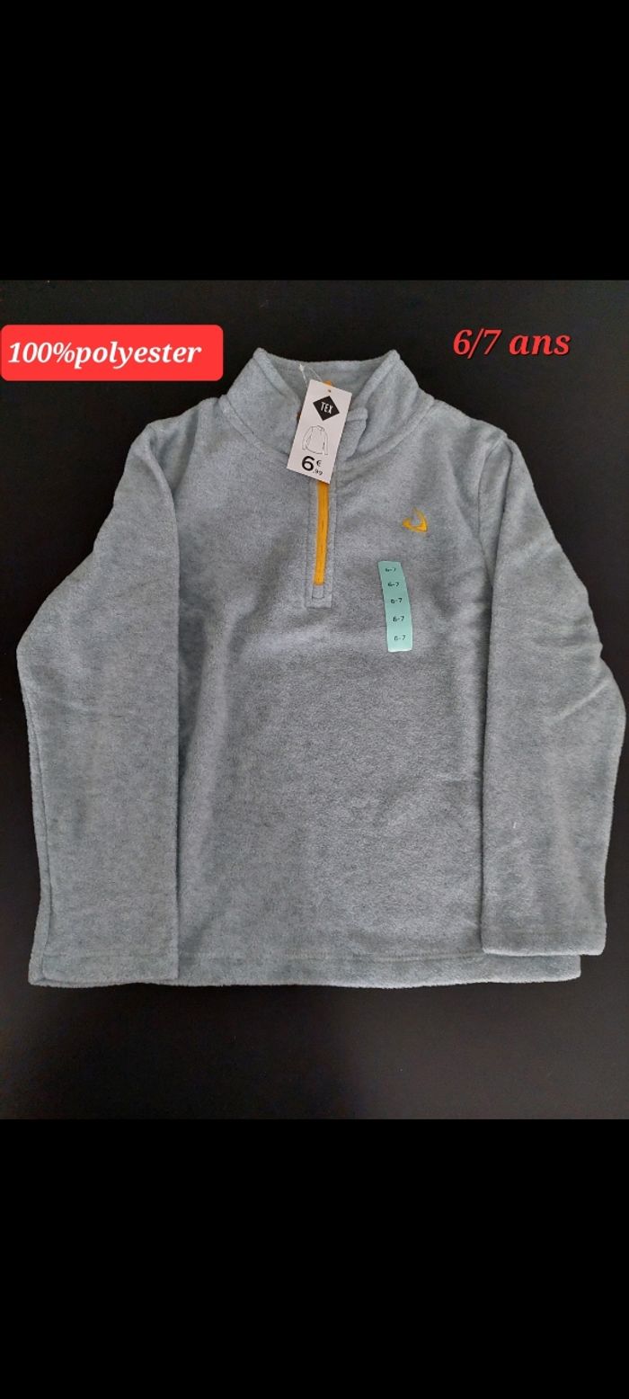 Pull léger bleu clair garçon 6/7ans