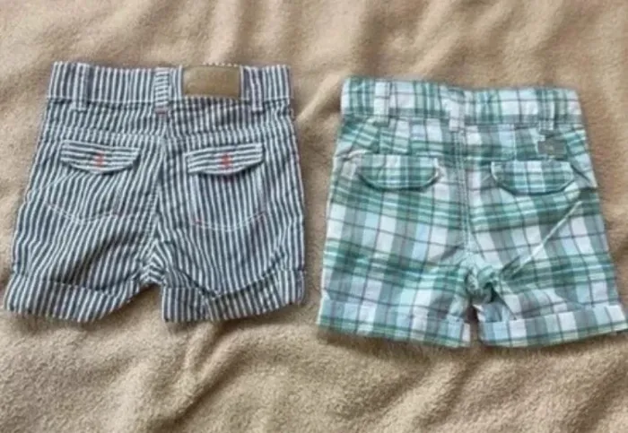 Lot de 2 shorts garçon obaibi 3 mois - photo numéro 2