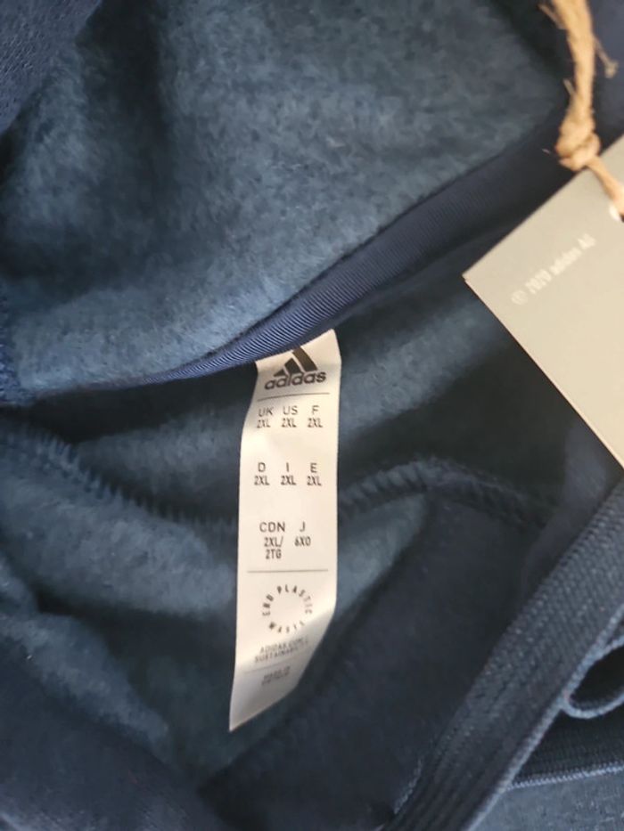 Sweat à capuche/ hoodie bleu marine Adidas Neuf - photo numéro 7