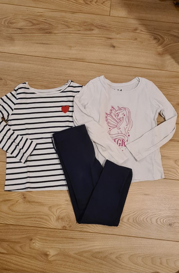 Lot 2 t-shirts ML + 1 legging