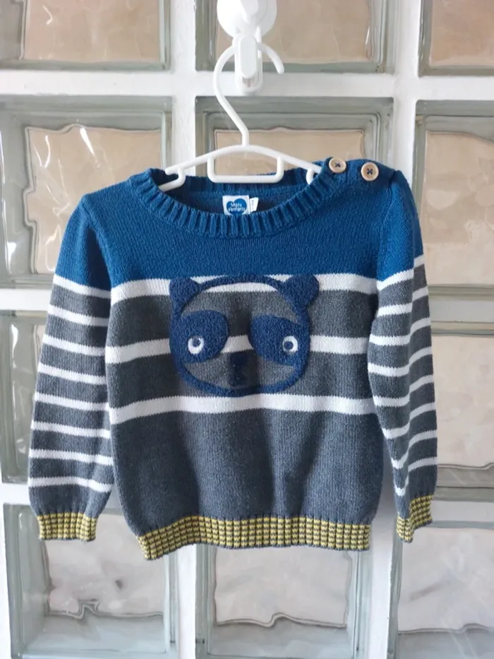 Pull manche longue Mot d'enfants 24 mois