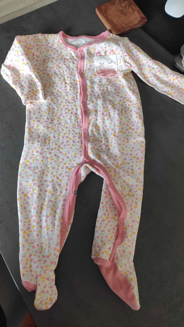 Pyjama coton bébé fille 9 mois
