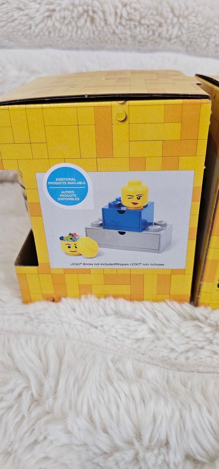 Lot de 2 têtes de rangement Lego mini Neufs - photo numéro 6