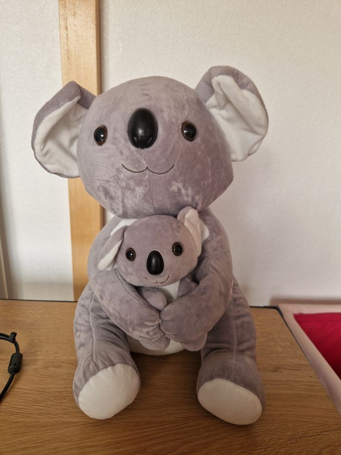 peluche koala et son  bebe