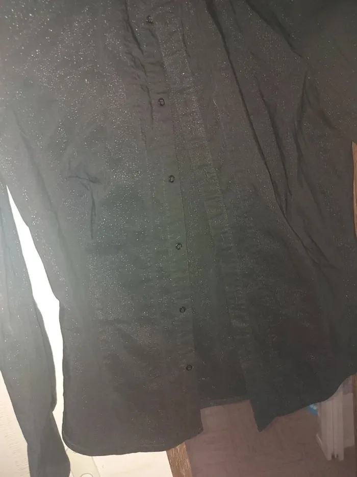 Chemise manches longues femme noire - photo numéro 7