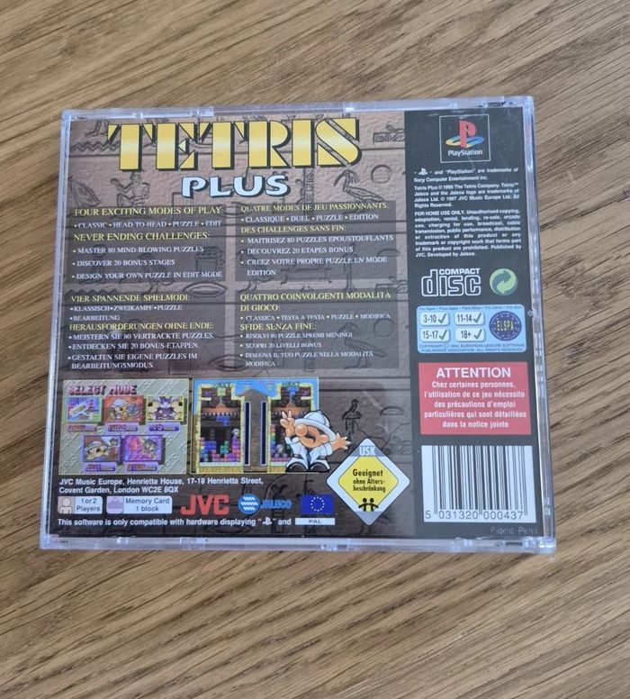 Jeu Tetris Plus - Sony Playstation 1 PS1 - Complet + Manuel - Pal Fr - photo numéro 2