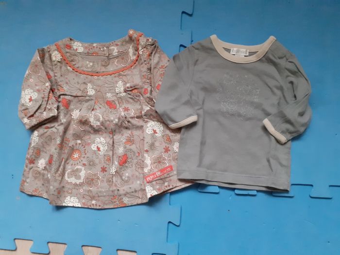 Robe et tee-shirt 1mois