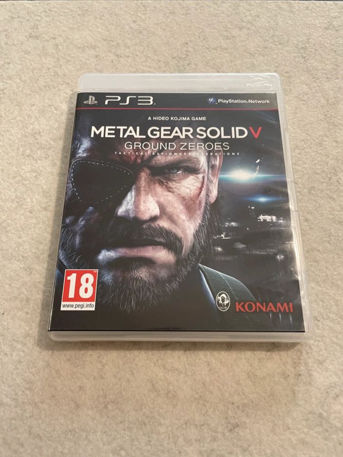 Metal Gear Solid V Ground Zeroes Jeu PS3 Playstation 3 Complet FR