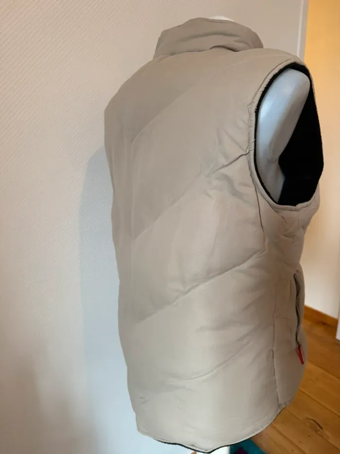 Veste sans manche beige en très bon état taille S miss u - photo numéro 5