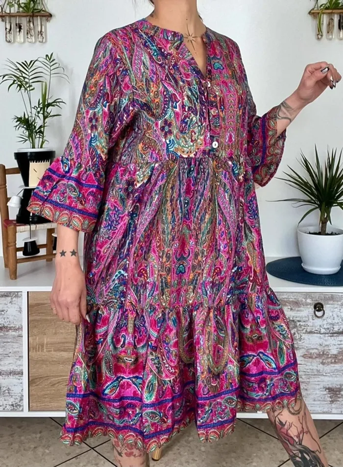 SOLDE Robe bohème taille S/M - sweet girl - neuf - photo numéro 2