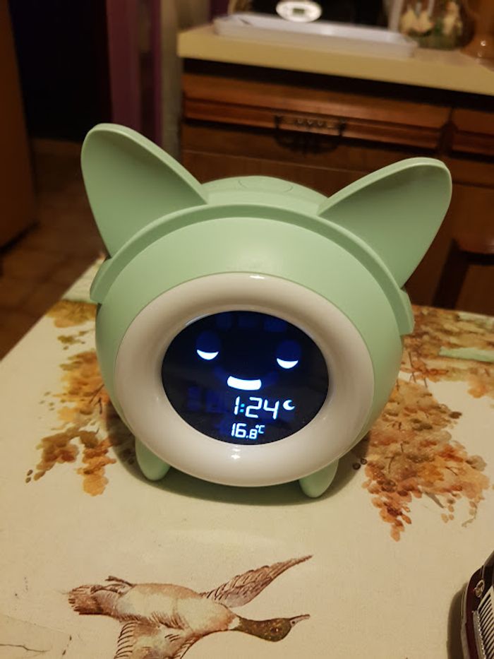 Réveil veilleuse céleste éducatif chat mixte - Metronic