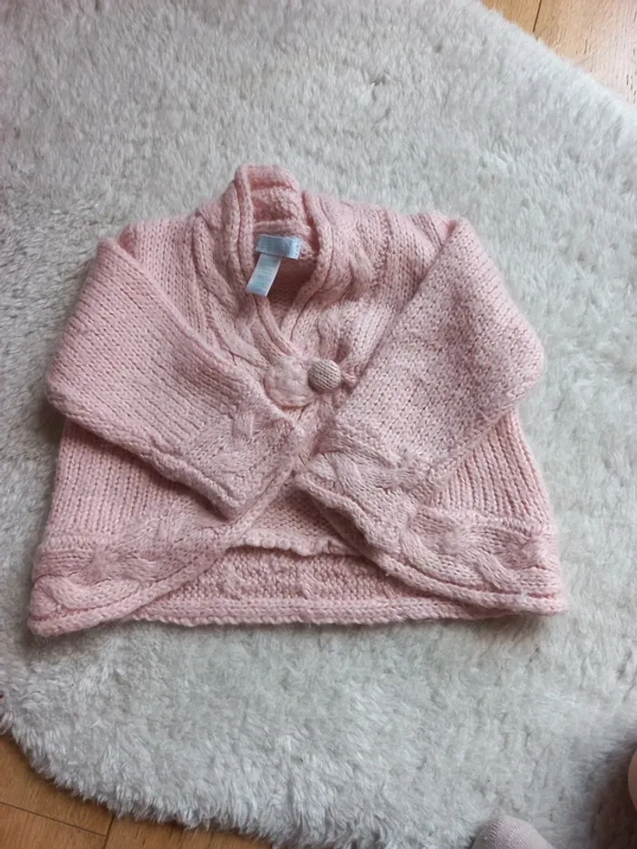 Gilet en laine,  bebe 6m