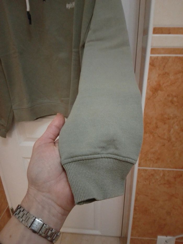 Sweat à capuche vert olive "girl PWR" T.S/36- Fashion Prívate Company - photo numéro 11